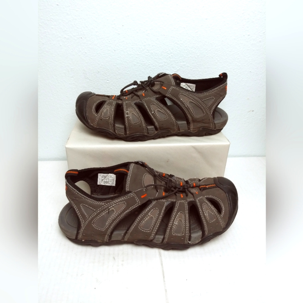 Orange and Gray Sport Sandals for Outdoor Activities Men's Size 8